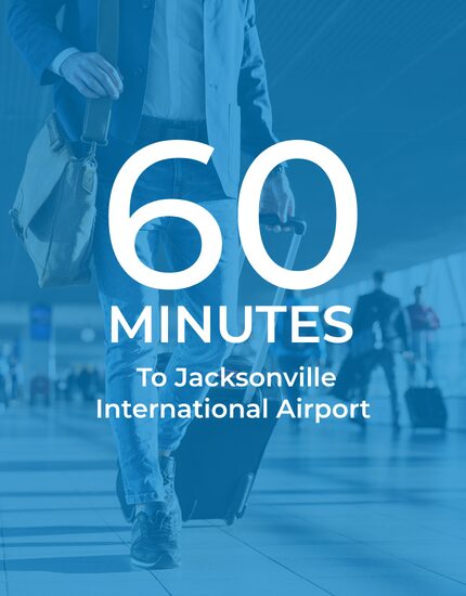 60 minutes to jacksonville airport